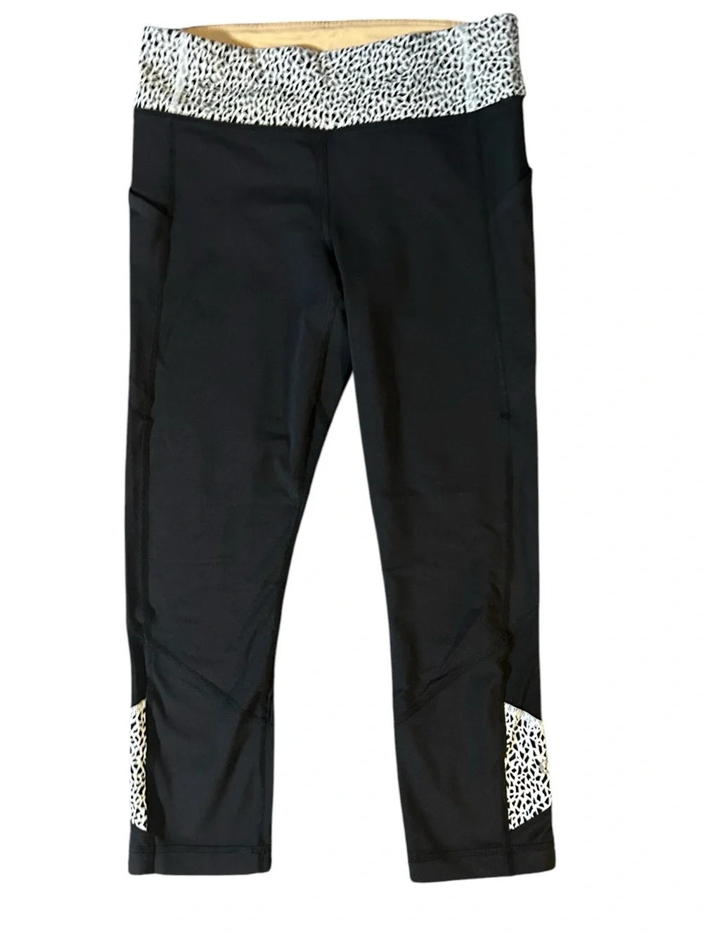lululemon athletica Black Capri leggings size 6